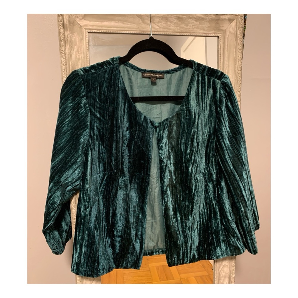 Velvet Teal Blouse
